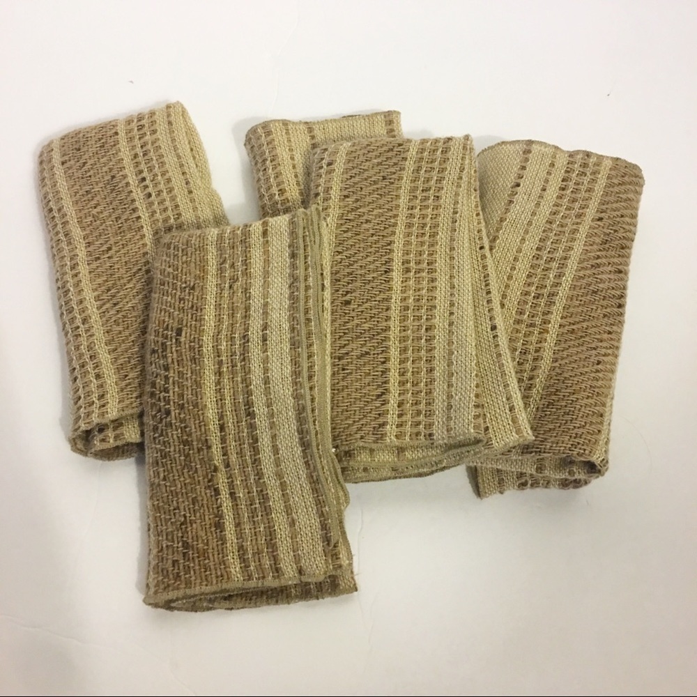 TAN Burlap Dining Napkins-5